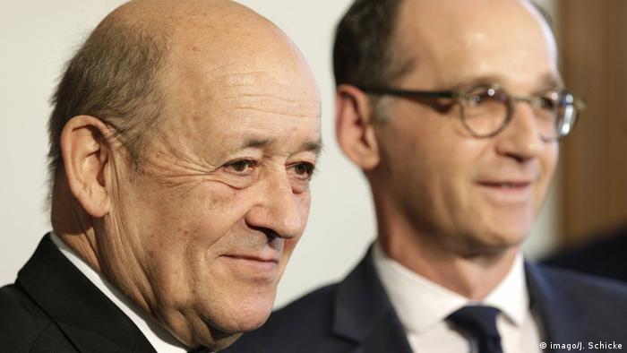 Жан-Ів Ле Дріан (ліворуч) та Гайко Маас