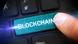 the word Blockchain spelled out the word Blockchain spelled out