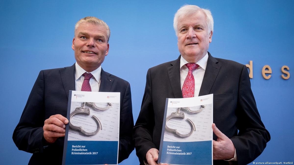 German crime rate lowest since 1992 DW 05/08/2018