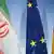 عکس تزئینی: پرچم‌های ایران، آلمان و اتحادیه اروپا
