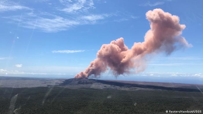 USA Hawaii -Vulkan Kilaeua bricht aus