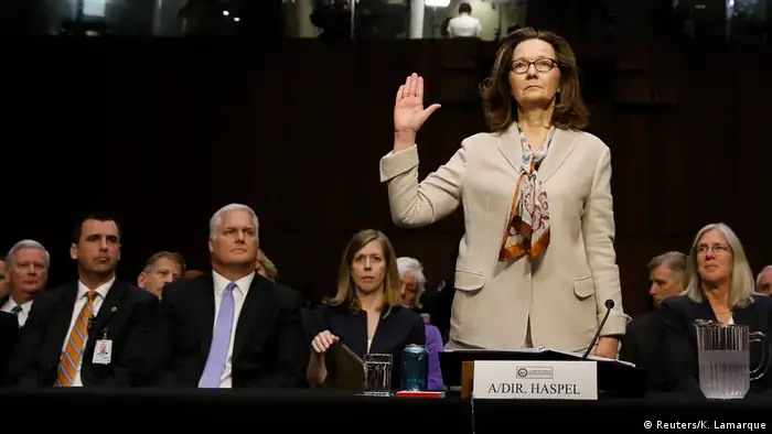 USA Gina Haspel, designierte CIA-Direktorin | Anhörung Senate Intelligence Committee in Washington (Reuters/K. Lamarque)