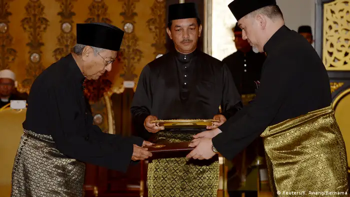 Malaysia Mahathir Mohamad, Premierminister Amtseinführung in Kuala Lumpur