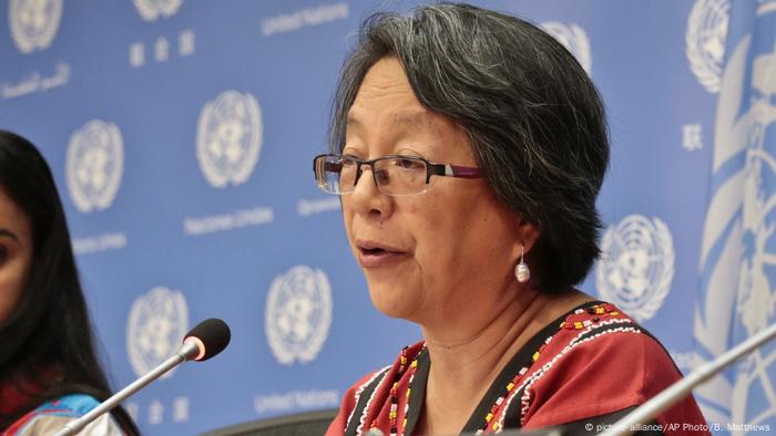 Victoria Tauli-Corpuz - U.N. Reporter (picture-alliance/AP Photo/B. Matthews)