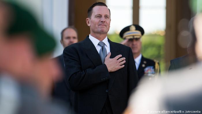 Richard Allen Grenell with hand on heart