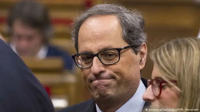 Spanien | Quim Torra, Regierungsbildung in Katalonien (picture-alliance/dpa/AP/E. Morenatti)
