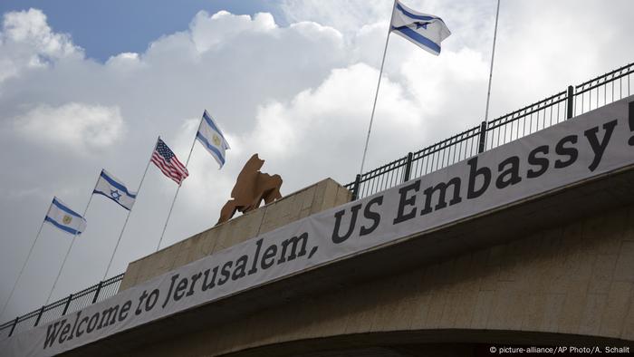 Israel US Botschaft in Jerusalem (picture-alliance/AP Photo/A. Schalit)