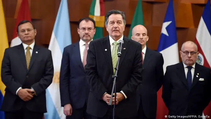 Mexiko Treffen Gruppe von Lima, Grupo de Lima (Getty Images/AFP/A. Estrella)