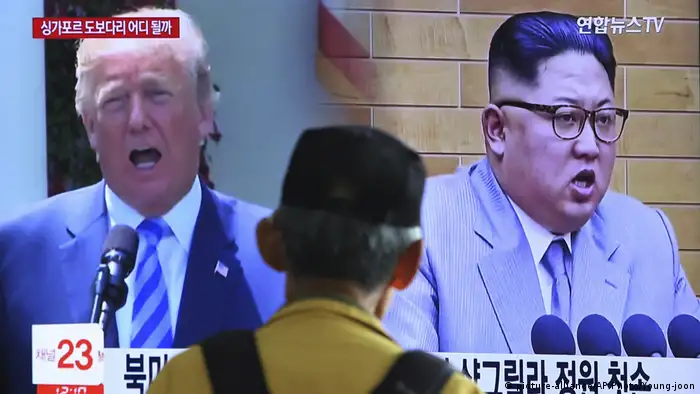 Südkorea TV Donald Trump, Kim Jong Un