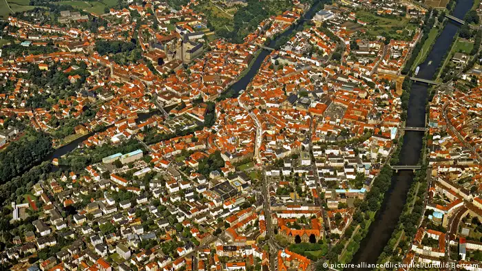 A bird's eye view of Bamberg (picture-alliance/blickwinkel/Luftbild Bertram)