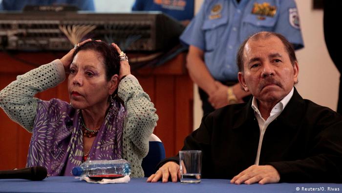 Daniel Ortega und Rosario Murillo, Präsident und Vizepräsident von Nicaragua. Daniel Ortega und Rosario Murillo, Präsident und Vizepräsident von Nicaragua.