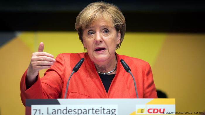 CDU Chancellor Angela Merkel (picture-alliance/dpa/C. Schmidt)