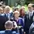 Germany's Merkel flanked by Kosovo's Thaci (l) and Serbia's Vucic (r)