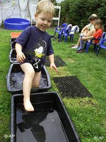 Jonas im Kneipp-Kindergarten