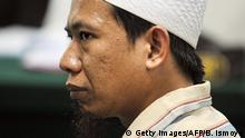  Indonesien Aman Abdurrahman, inhaftierter islamistischer Prediger (Getty Images/AFP/B. Ismoyo)
