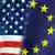 Gambar simbol hubungan AS - Uni Eropa