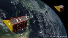 GRACE-FO: Satelliten-Duo nimmt die Wassermassen der Erde in den Blick. 