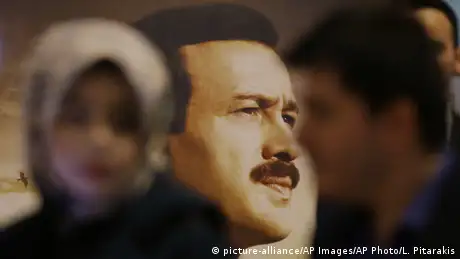 A poster of a controversial film about Erdogan's time in jail 