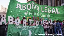 Argentinien, Buenos Aires: Demonstration zur Legalisierung von Abtreibung