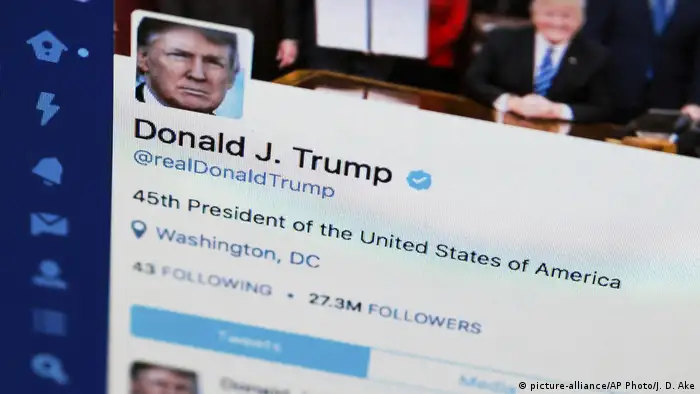 Symbolbild Twitteraccount Donald Trump