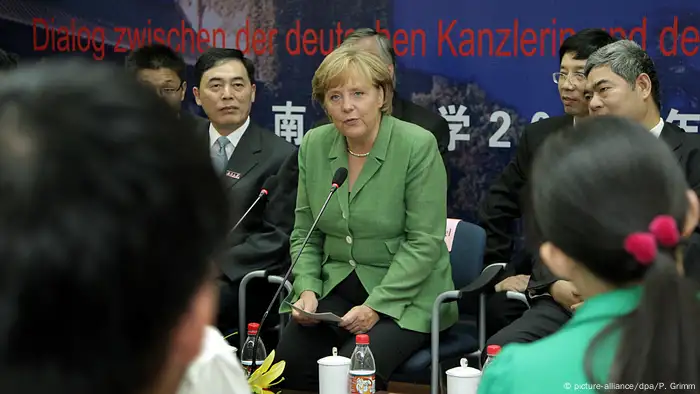 
Chinareisen von Bundeskanzlerin Angela Merkel (picture-alliance/dpa/P. Grimm)