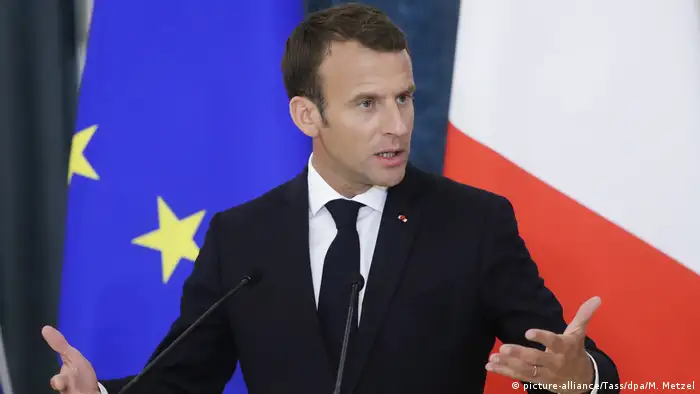 Emmanuel Macron (picture-alliance/Tass/dpa/M. Metzel)