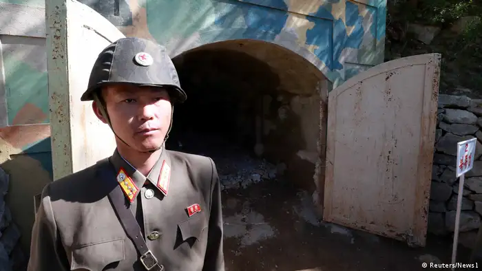 Nordkorea Zerstörung Atomtestgelände in Punggye-ri