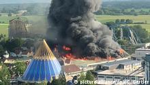 В самом большом парке развлечений Германии сгорел аттракцион