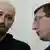 Аркадий Бабченко (слева) и генпрокурор Юрий Луценко на пресс-конференции в Киеве 30 мая 2018 года
