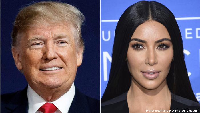 Donald Trump and Kim Kardashian