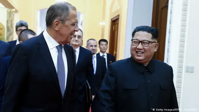 Nordkorea Pjöngjang Sergej Lawrow trifft Kim Jong Un