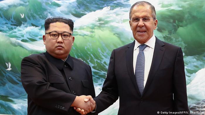 Nordkorea Pjöngjang Sergej Lawrow trifft Kim Jong Un (Getty Images/AFP/V. Sharifulin)