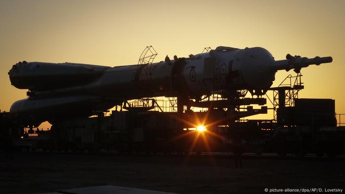 Archivbild -Kasachstan Baikonur: Sojus-Rakete (picture-alliance/dpa/AP/D. Lovetsky)