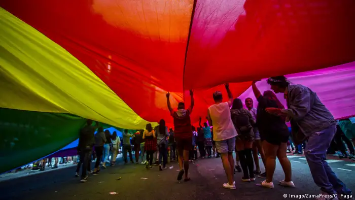 Brasilien LGBT Pride Parade in Sao Paulo
