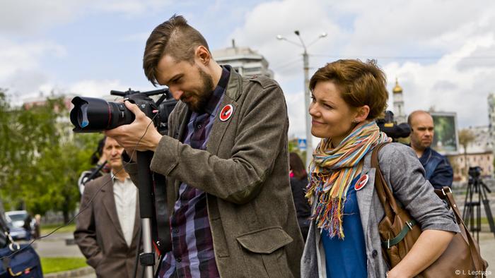 Außendreh beim Workshop in der Ukraine