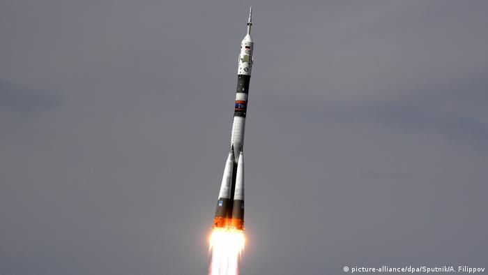 Kasachstan Start Sojus Rakete zur ISS