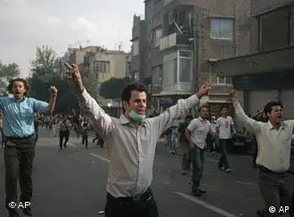 德黑兰街头穆萨维的支持者