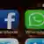 Facebook und WhatsApp app icons 