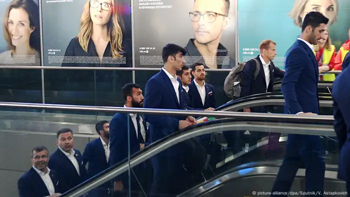 Iranian football team arrives in Russia