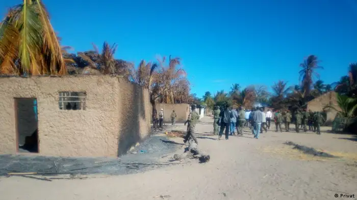 Mosambik, Macomia: Mucojo village had houses destroyed by armed groups
(Privat)