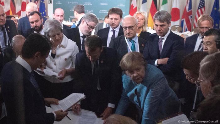 talks between the leaders of the G7 countries