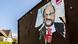 Zerstörtes Wahlplakat von Martin Schulz Zerstörtes Wahlplakat von Martin Schulz