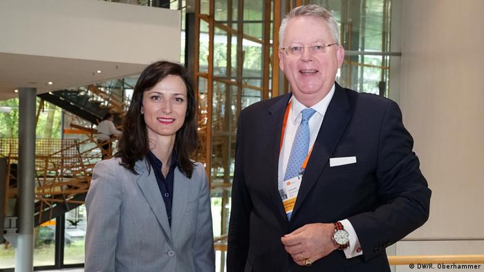 Mariya Gabriel (European Commission, Commissioner for Digital Economy, Bulgaria) and Peter Limbourg (DW, Director General, Germany)
