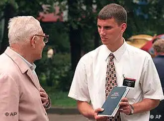 A Mormon missionary