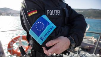 Немецкий полицейский, участвующий в миссии Frontex