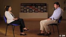 Nemtsova Interview mit Kacha Kaladze, Bürgermeister von Tiflis, ehemaliger Fußballspieler. 