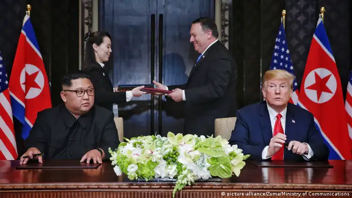 Singapur USA-Nordkorea Gipfel Trump Pompeo