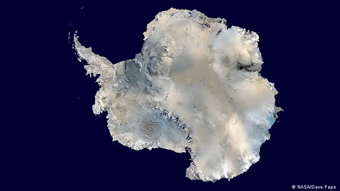 Satellite photo of Antarctica