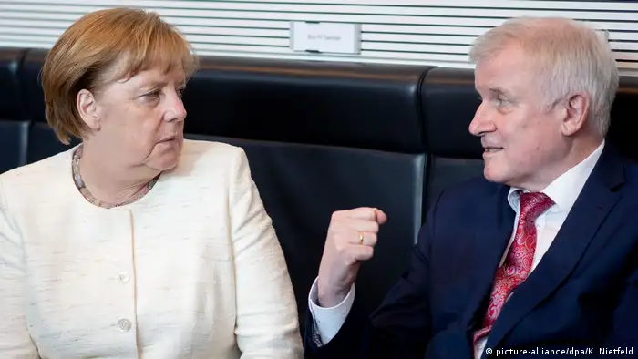 Unions-Fraktionssitzung Angela Merkel Horst Seehofer