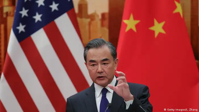 USA China - Chinesischer Außenminister Wang Yi